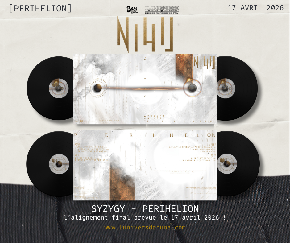 release - SYZYGY PERIHELION and artwork by L'Univers de Nuna for album SYZYGY - PERIHELION of NIHIL BAND